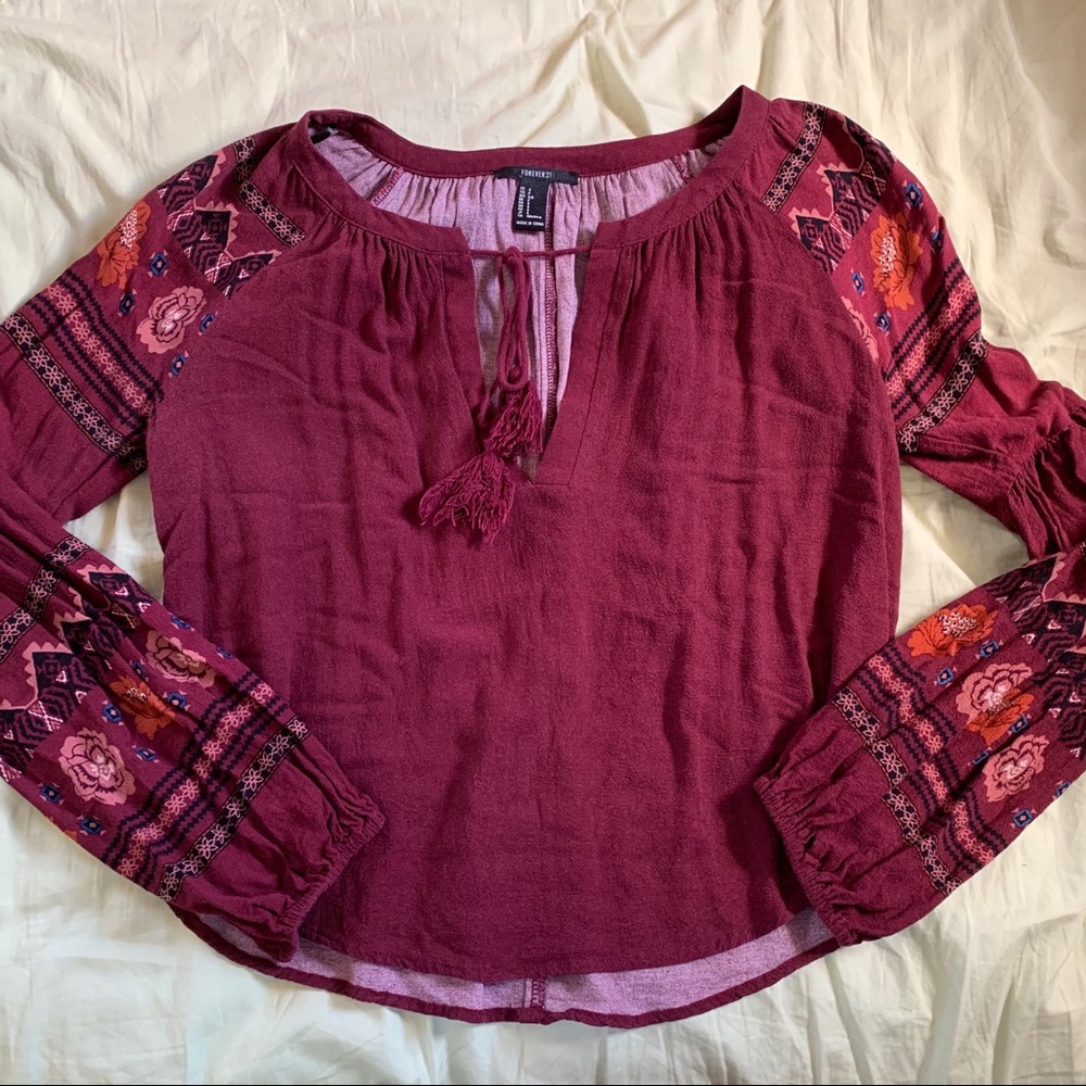 F21 long sleeve top